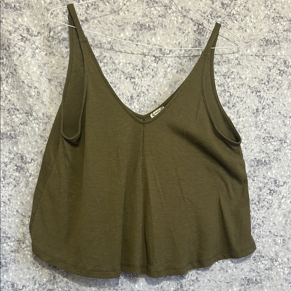 Free people Olive Green Women's Top